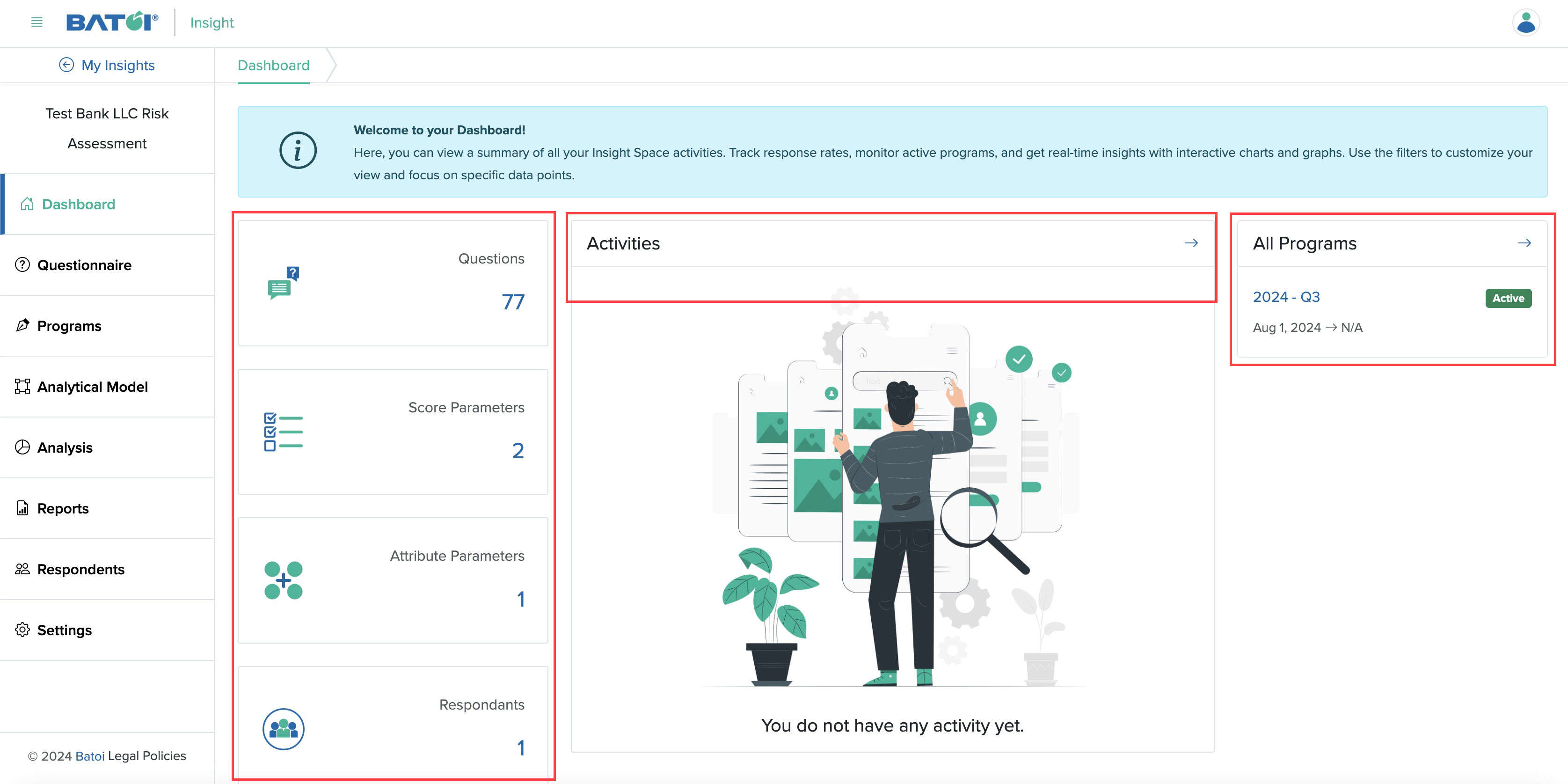 Figure 3: Individual Insight Dashboard Screen