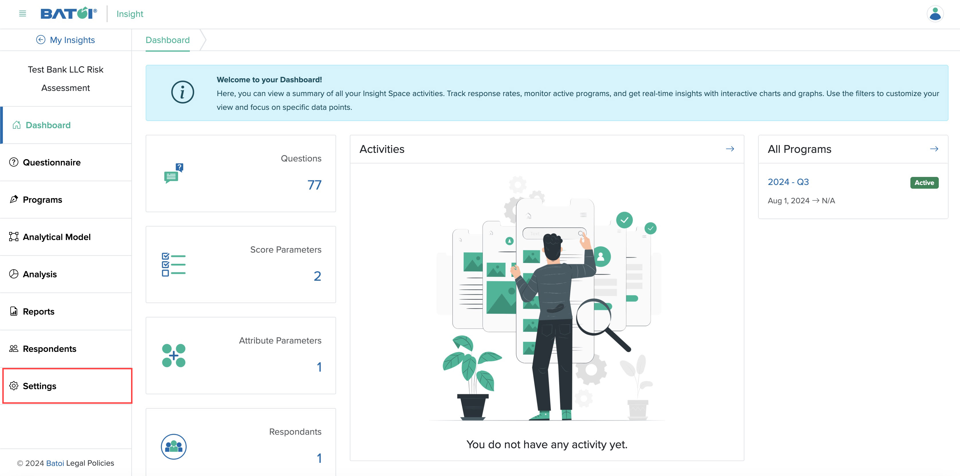 Figure 1: Individual Insight Dashboard Screen