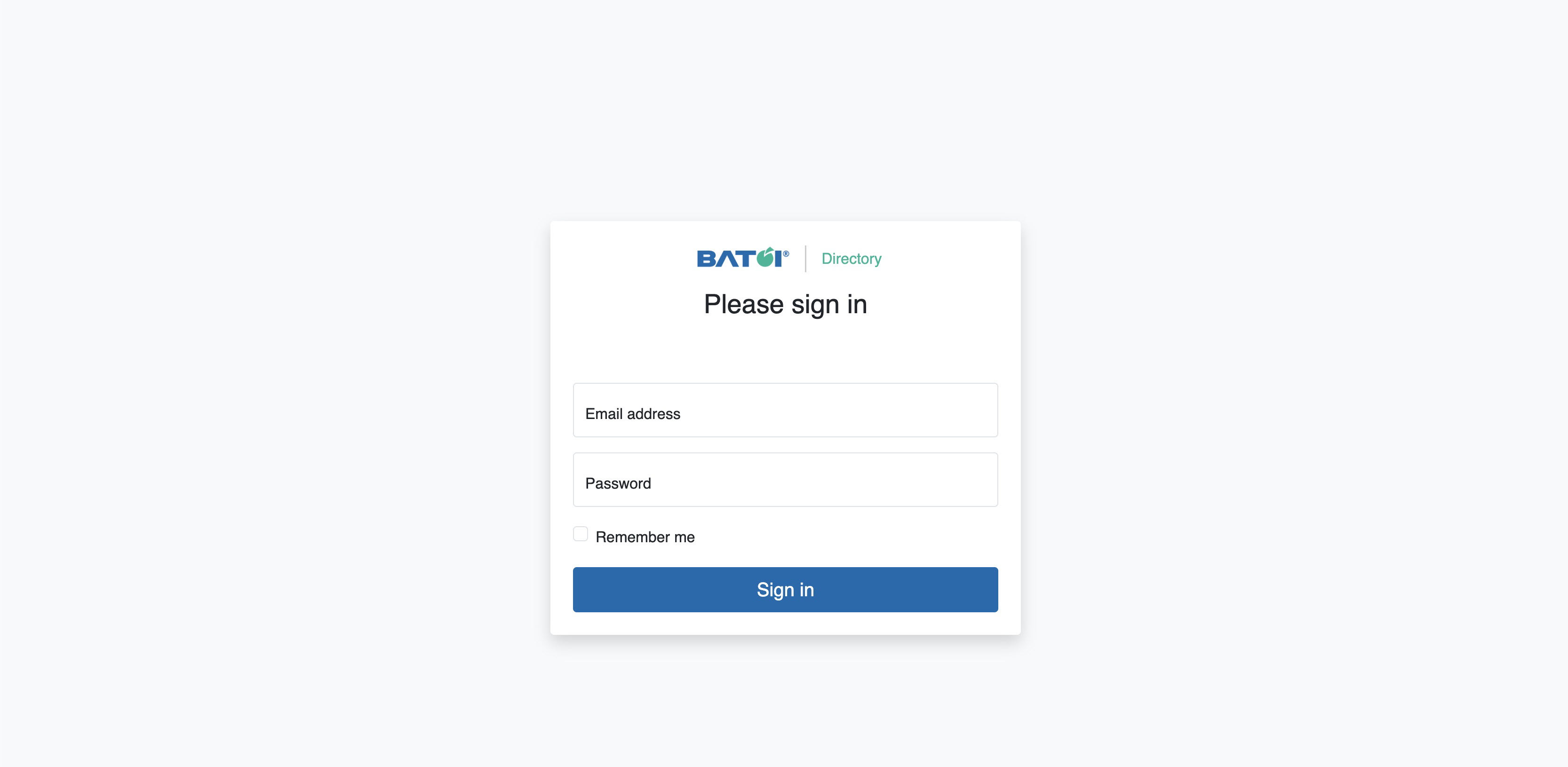 Figure 1: Directory App Directory SaaS Spaces Login Screen