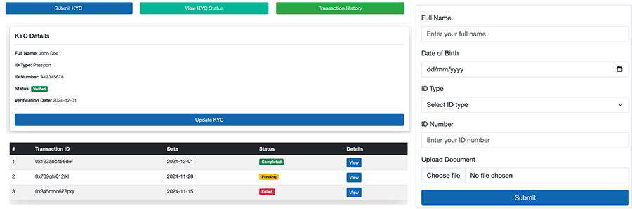 Enabling Blockchain-Driven KYC Processes Through a Functional Prototype